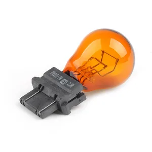 Автолампа PY27/7W, 12V 27/7W, цоколь 3157, (желтая) (для американских авто). 902073 "Nord YADA" — ракурс 1