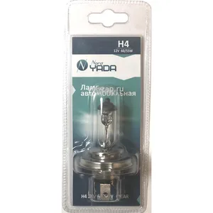 Автолампа H4, 12V 60/55W, цоколь P43t, "CLEAR" блистер. 902129 "Nord YADA"