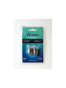 Автолампа R5W, 12V 5W, цоколь BA15s, (габариты) (к-т 2 шт) блистер. 902236 "Nord YADA"