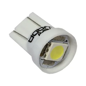 Автолампа W5W, 12V, T10-1 SMD (size 5050) (светодиод) белый 0.3W 5lm. 902398 "Nord YADA"