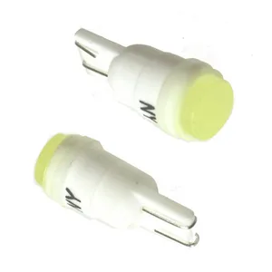 Автолампа W5W, 12V, W2,1x9,5d, (светодиод T10 1LED COB) белый (керам) 1W 80lm. 904610 "Nord YADA"