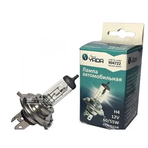 Автолампа H4, 12V 60/55W, цоколь P43t, "CLEAR PREMIUM LONG LIFE". 904722 "Nord YADA"