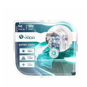 Автолампа H1, 12V 55W, цоколь P14,5s, "EXTRA LIGHT +50%", (к-т 2 шт) кейс. 907362 "Nord YADA"