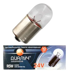 Лампа R5W одноконтактная 24Vх 5W (габарит, поворот, стоп-сигнал), артикул 94305