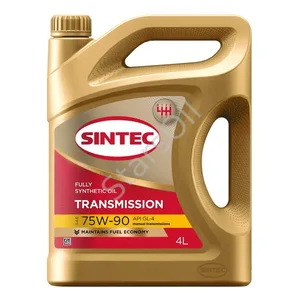 Масло трансмиссионное Sintec 75W-90 GL-4 синтетика 4 л, артикул 963362