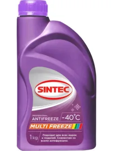 Антифриз (-40) MULTIFREEZE фиолетовый универс. лобридный 1кг. 990561 "SINTEC"