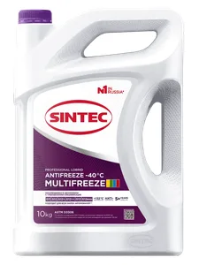 Охлаждающая жидкость Антифриз Sintec Multifreeze G13 фиолетовый -40 10 кг, артикул 990573