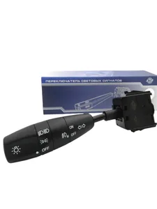Переключатель световых сигналов DAEWOO Lanos,Sens, с противотуманками (12V-12А). AT 2526-200SS "AT"