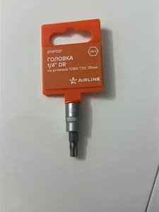 Головка 1/4"DR со вставкой TORX с отверстием TX10, L=38мм. ATAP040 "AIRLINE"