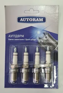 Свеча АУ17ДВРМ - ВАЗ (16 клап), (BKR6ES-11) (Блистер, цена за 1 шт) . "AUTORAM"