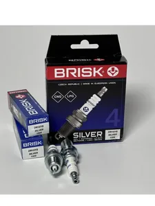 Свеча DR15YS-N (1334) ВАЗ 2110-12 16кл, Renault Logan/Skoda/Opel. (1 шт) "Brisk" SILVER