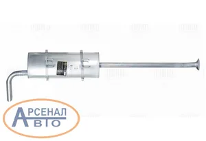 Глушитель ГАЗель Бизнес (330202), (дв. УМЗ Е-4) основной удл. база (алюм. сталь). EMM 0331 "TRIALLI"