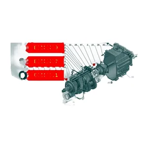 Рем. комплект КПП ГАЗон NEXT C41R11, 5-ти ст., 13-ть наименований, к-т=подшипники (264706+64706+VKHB9113+64910Е+64812Е+6409+6311.2RS)+сальники 2шт. EO9041+EO9033, C41R11.1701210, 33104-1701043, серия ULTRAPRECISIO, класс точности Р6, ISO-199:2005, улучшенная версия подшипников, артикул ES749024