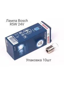 Лампа R5W одноконтактная 24Vх 5W (габарит, поворот, стоп-сигнал), артикул F002H520098F8