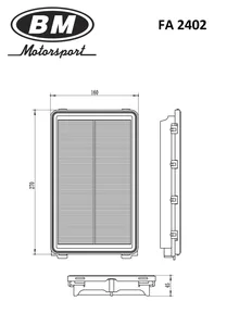 Фильтр воздушный HYUNDAI/KIA. FA 2200 "BM"