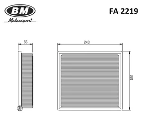 Фильтр воздушный TOYOTA. FA 2219 "BM"