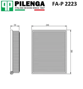 Фильтр воздушный TOYOTA. FA-P 2221 "PILENGA"