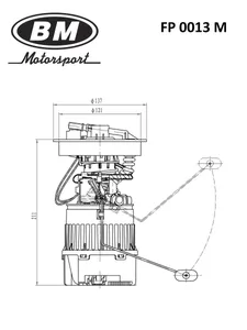Электробензонасос FORD, в сборе. FP 0013 M "BM"