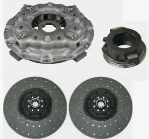 Комплект сцепления КАМАЗ 43082 Компас, JAC N120 дв.Cummins ISF3.8, к-т=корзина+ведомый диск+подшипник с муфтой (1601100LE352XZ, 1601100LE352XZ-AM001, 1601200LE352XZ, 1601200LE352XZ-AM001, J7516010307), артикул FR 0712