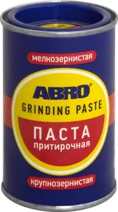 Паста притирочная для клапанов ABRO 100 г. Специально разработанный состав для притирки клапанов в двигателях. Содержит две пасты: крупнозернистую СOARSE с одной стороны баночки для начальной притирки и мелкозернистую FINE с другой для окончательной обработки., артикул GP-201