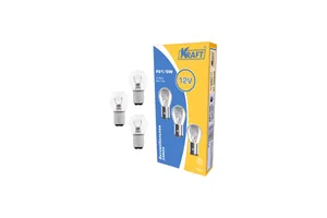 Автолампа W21W, 12V 21W, безцокольная W3X16d, (одноконт., поворот/стоп). KT 700031 "KRAFT"