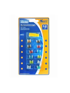 Предохранители автомобильные MICRO, в блистере (12 шт). KT 870016 "KRAFT"