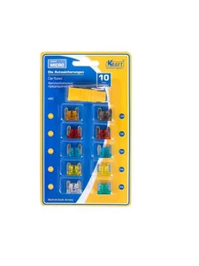 Предохранители автомобильные MINI, в блистере (10 шт). KT 870019 "KRAFT"