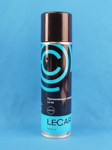 Смазка проникающая LECAR LD-40 (жидкий ключ) аэрозоль 520 мл, артикул LECAR000010110