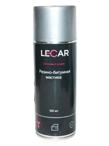 Мастика - антикор спрей резино-битумный 520 мл, артикул LECAR-0000201-11