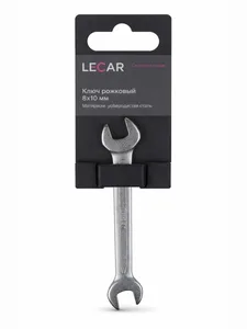Ключ рожковый 8х10 (углеродистая сталь), артикул LECAR-0000202-14