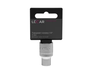 Головка 6-гранная х 9 мм 1/4" (хром-ванадий), артикул LECAR-0000212-14