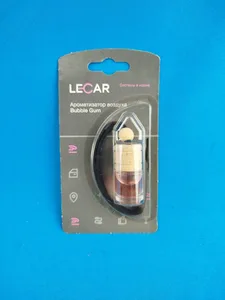 Ароматизатор подвесной LECAR Bubble Gum (крючок, картонная основа), артикул LECAR-0000224-12