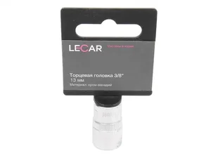 Головка 6-гранная х 10 мм 1/4" (хром-ванадий), артикул LECAR-0000312-14
