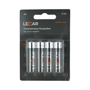 Батарейка LECAR ALKALINE AA (уп. 4шт.), артикул LECAR-0000531-06