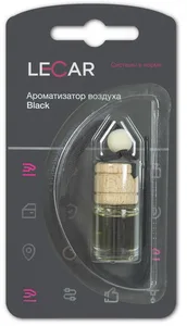 Ароматизатор подвесной флакон с деревянной крышкой LECAR Black Ice 5 мл., артикул LECAR-0001124-12