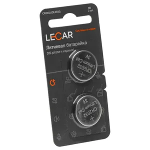 Батарейка LECAR CR2025 литиевая дисковая (уп. 5 шт, каждая в своем отрывном блистере), артикул LECAR-0001231-06