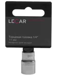 Головка 6-гранная х 14 мм 3/8" (хром-ванадий), артикул LECAR-0001412-14