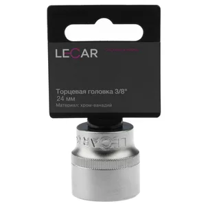 Головка 6-гранная х 24 мм 3/8" (хром-ванадий), артикул LECAR-0002412-14