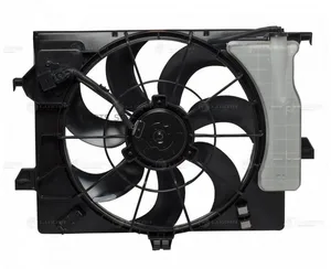Электровентилятор охлаждения HYUNDAI Solaris, KIA Rio, (10-) (с A/C). LFK 08L4 "LUZAR"