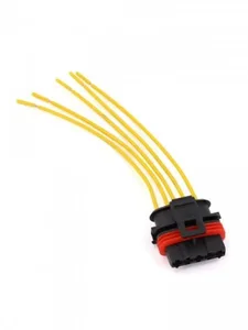 Разъем к датчику массового расхода воздуха BOSCH 2108-099, 2110-12, 2113-15, 21214 (с проводами сече, артикул RK04111