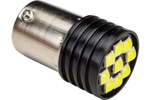Автолампа диод S25(P21W) 12V 1 диод с цоколем 1-контактная белая, габариты, стопы, поворот, задние противотуманные фары, фонари заднего хода (S08201039), артикул S1156HP W