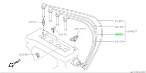 Провода в/в NISSAN дв. GA14DE, GA14DS, GA16DE, GA16DS, GA16DEL PRIMERA, PULSAR III-V, SUNNY III, SABRE III, TSUBAME III, TSURU III, SENTRA III, 100 NX, NXNXR 1990/03 -2000/03, артикул T849B